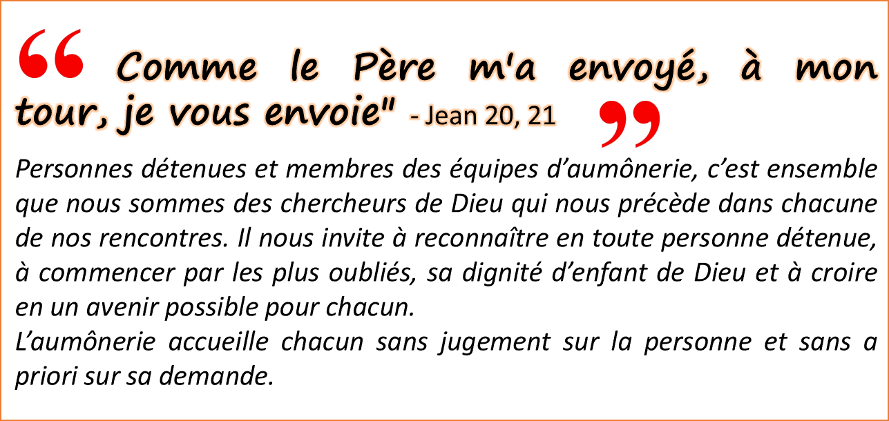 Résultats de recherche d'images pour « aumônerie catholique des prisons »